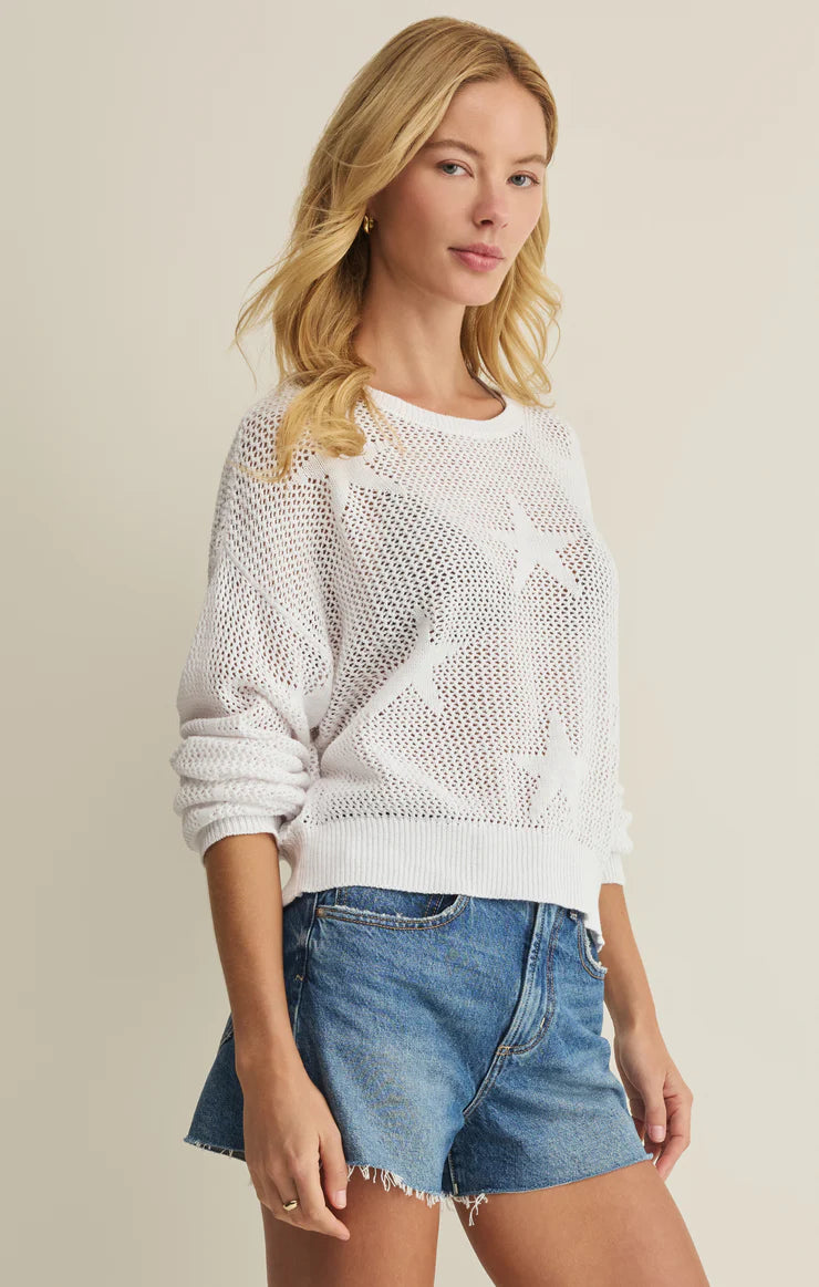 Star of the Show Sweater White