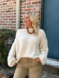 W850 Knit sweater/cream/Ast