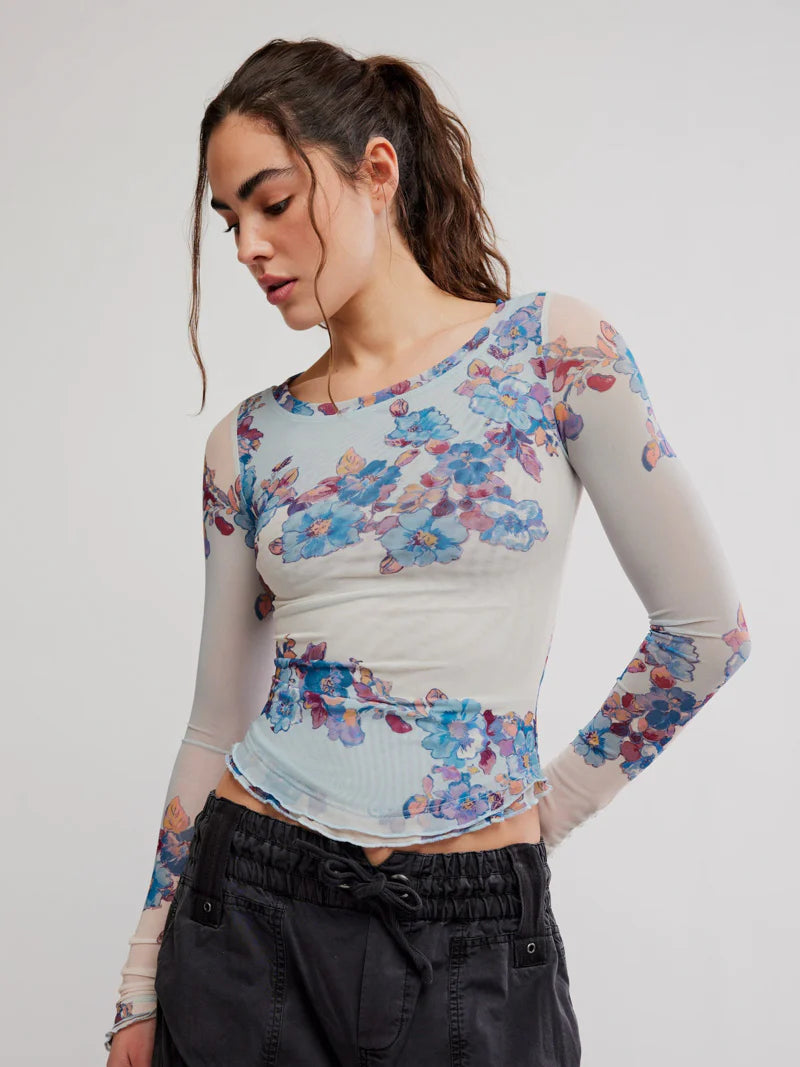 Lilly Printed Longsleeve Frost Combo
