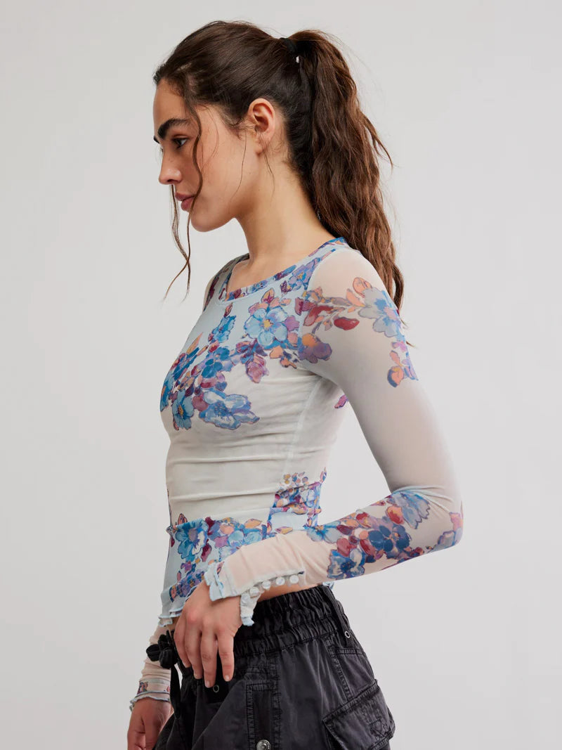 Lilly Printed Longsleeve Frost Combo