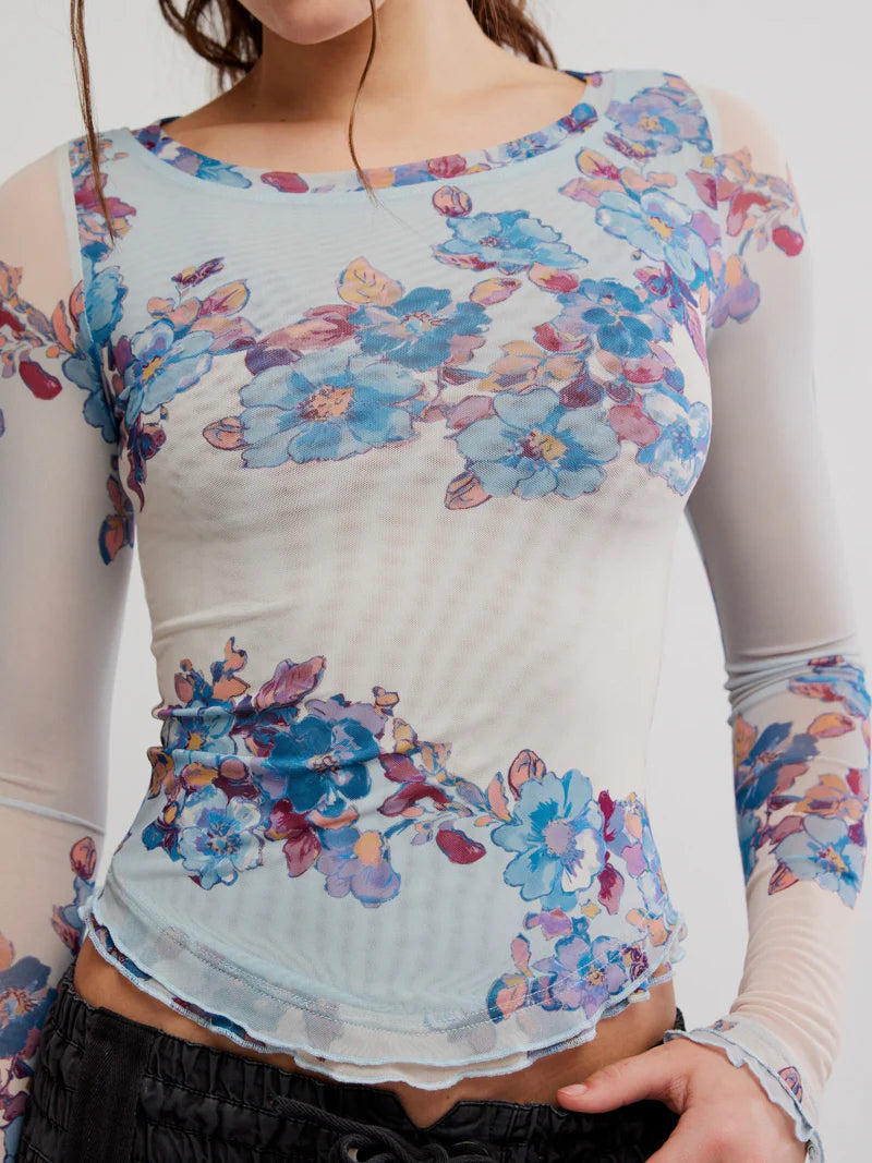 Lilly Printed Longsleeve Frost Combo