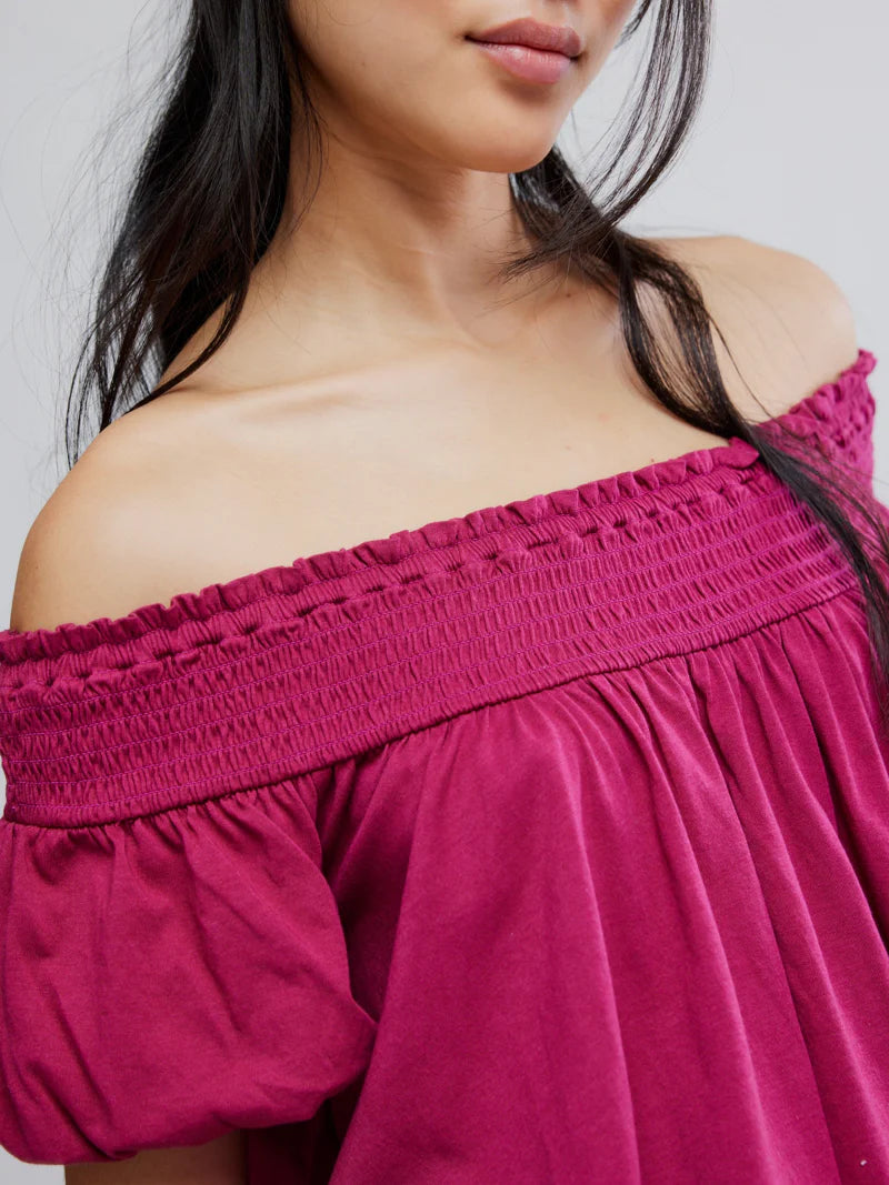 Mabel Knit Top Sangria